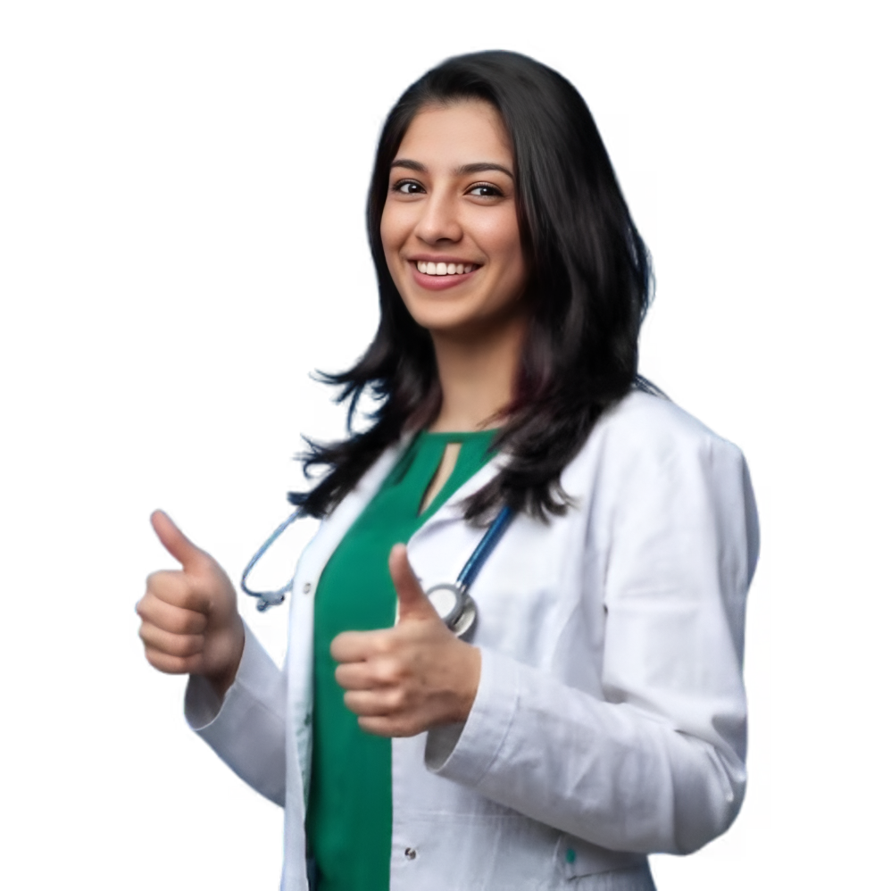 Medical student preparing for MBBS in India